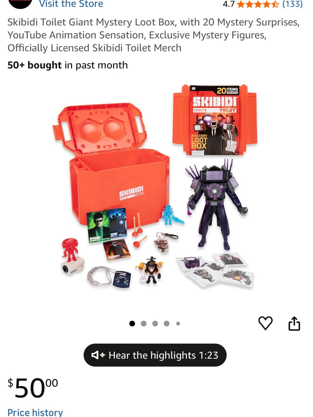 Mystery Loot Box - Orange Surprise Playset
